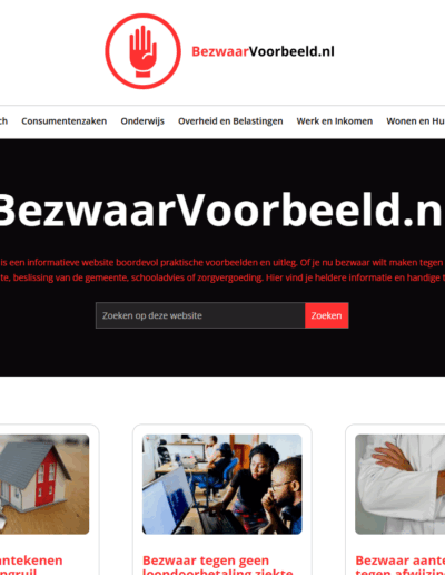 bezwaarvoorbeeld.nl