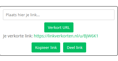 Linkverkorter V1.1 live – UPDATE